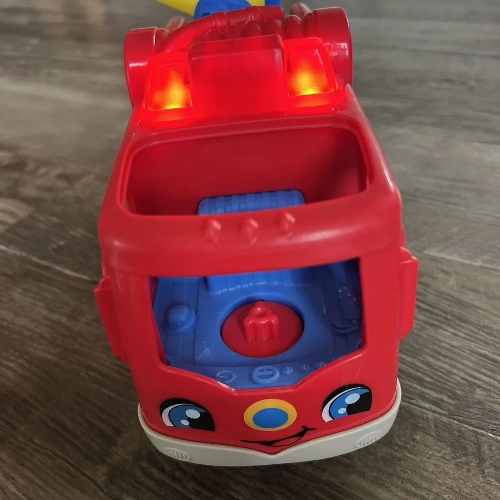 Little People Musical Toddler Toy Helping Others Fire Truck Lights Sounds Figure
